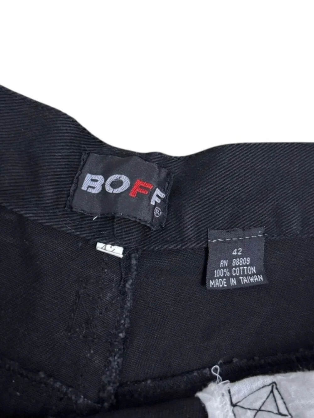 BOFF Vintage Y2K 2000s Streetwear Skate Baggy Wide Denim Jean Shorts Jorts 42